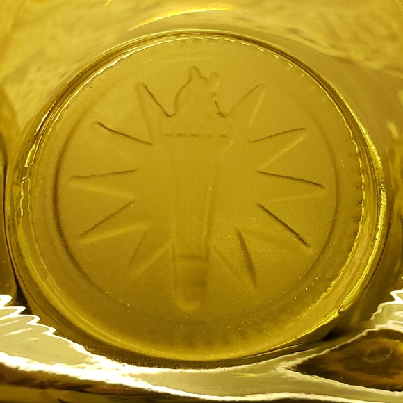 Vtg Candy Nut Dish W/Lid Fostoria Coin Green Glass - Picture 12 of 13